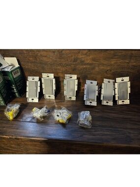 (6) Lutron Diva DVCL-153PR-GR LED+ Dimmer Wall Switch - (GRAY)